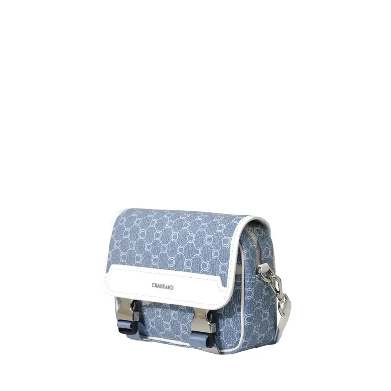 Chabrand Sacoche Toile Enduite Cuir Bleu