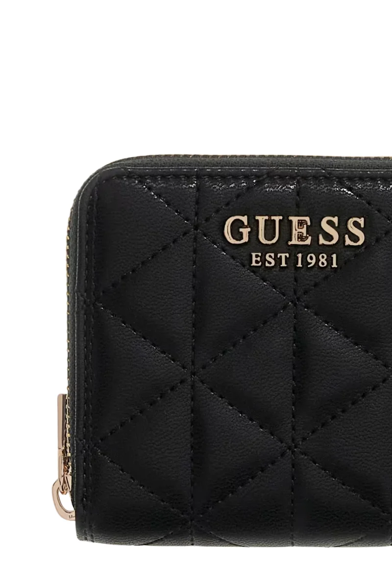 Guess Portefeuille matelassé Paisleigh Black