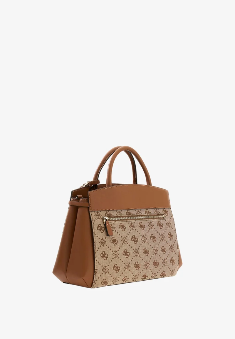 Guess Sac Bandoulière Melinda Logo Tri Com Latte Logo