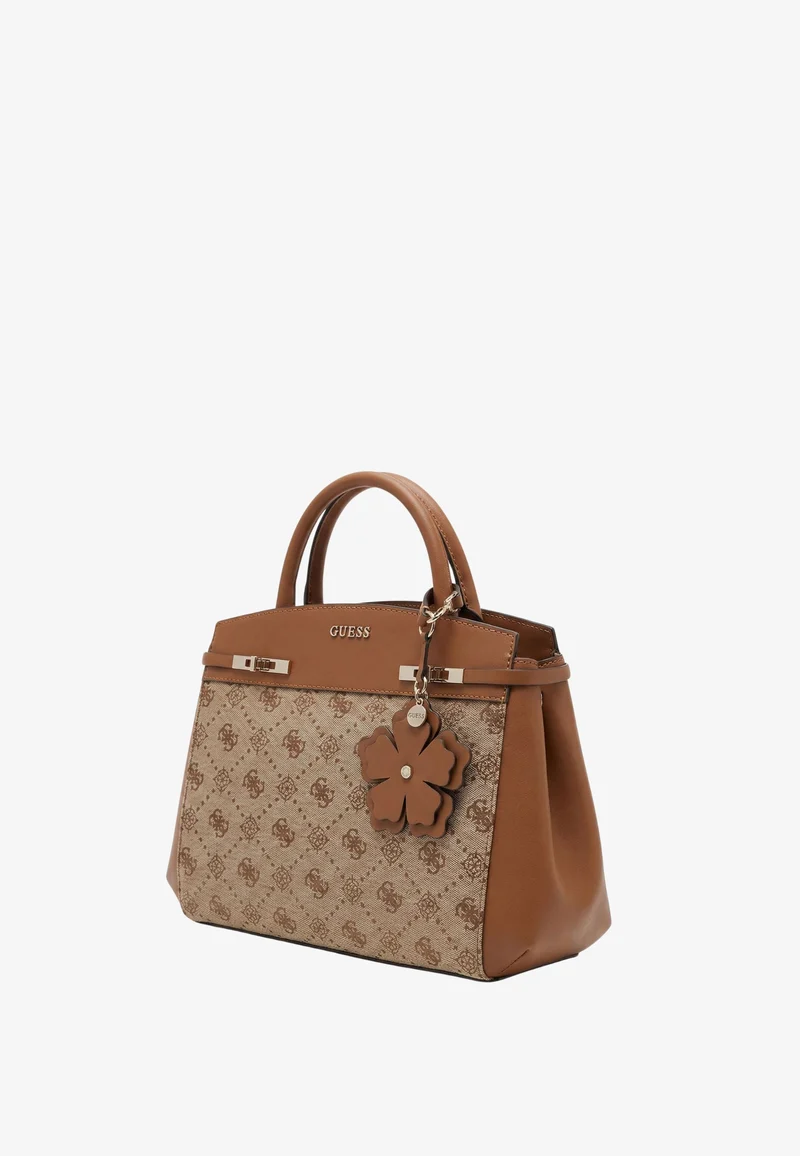 Guess Sac Bandoulière Melinda Logo Tri Com Latte Logo
