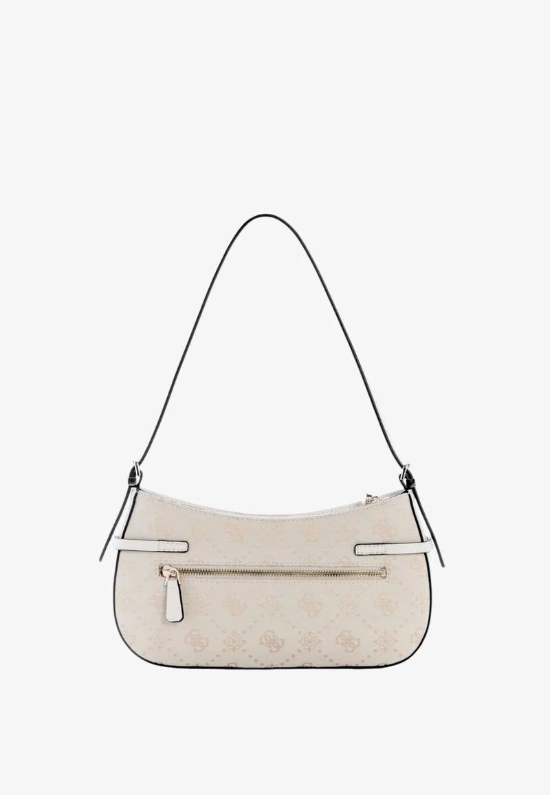 Guess Sac Bandoulière Melinda Logo Tri Com Off White Logo
