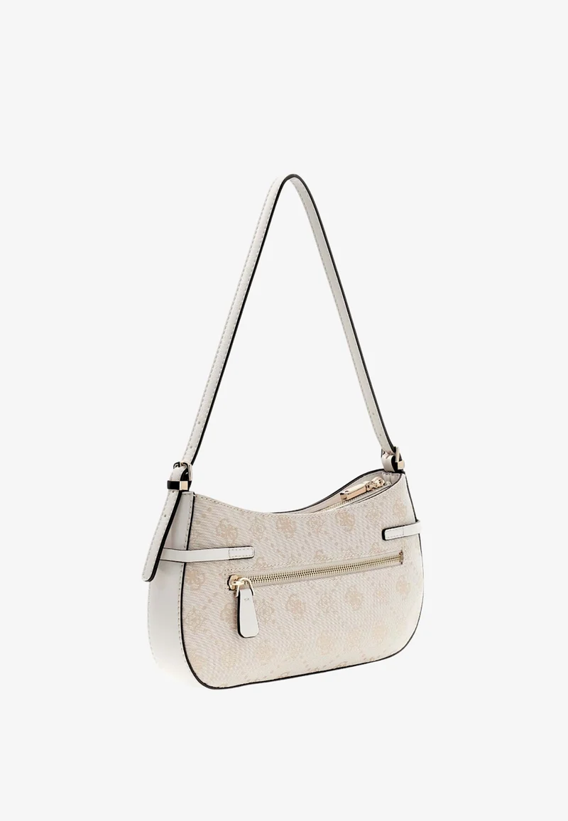 Guess Sac Bandoulière Melinda Logo Tri Com Off White Logo