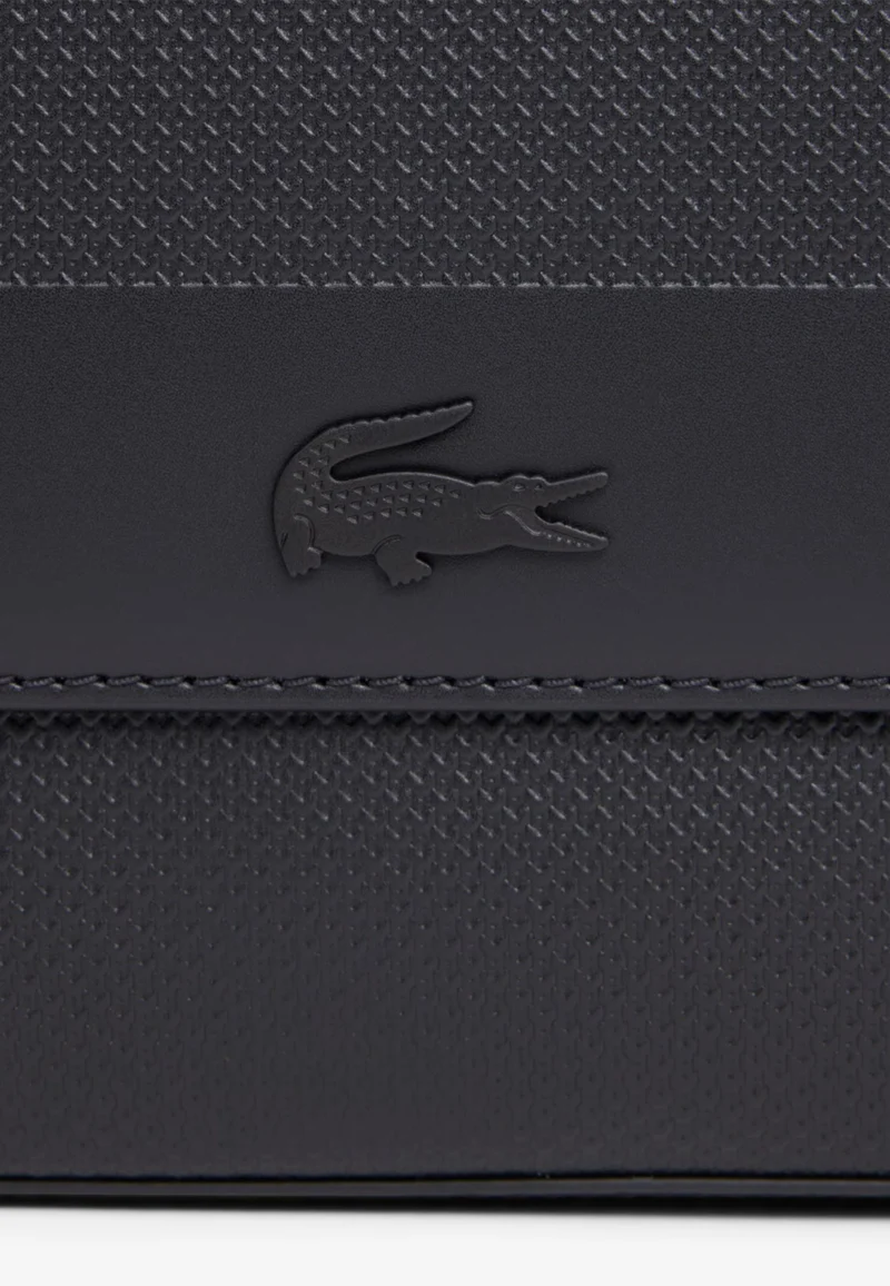 Lacoste Sacoches messenger Chantaco cuir Noir