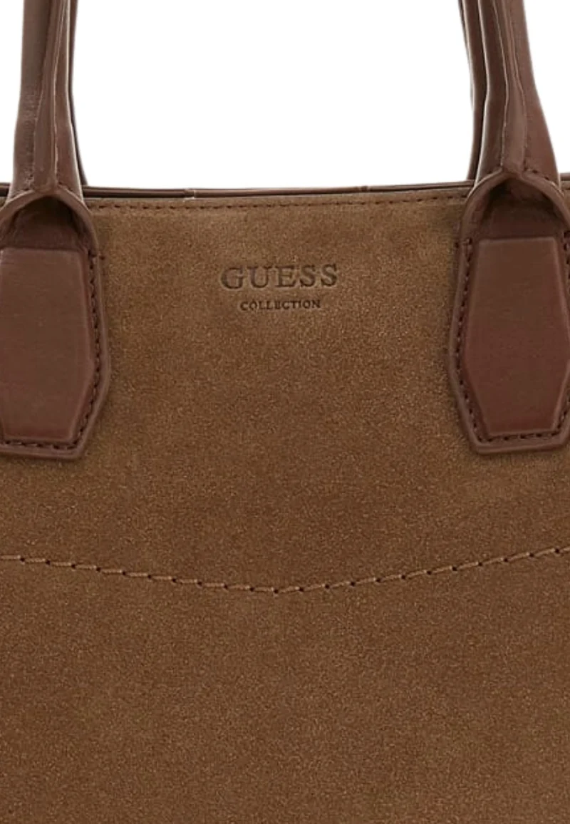 Guess Sac Bandoulière Yulia Small Satchel Chocolate