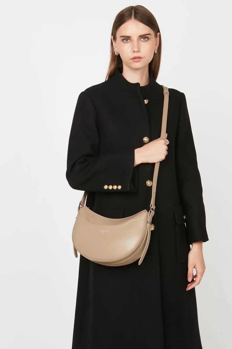 Lancaster Sac demi lune Zippé Suave Ace Nude