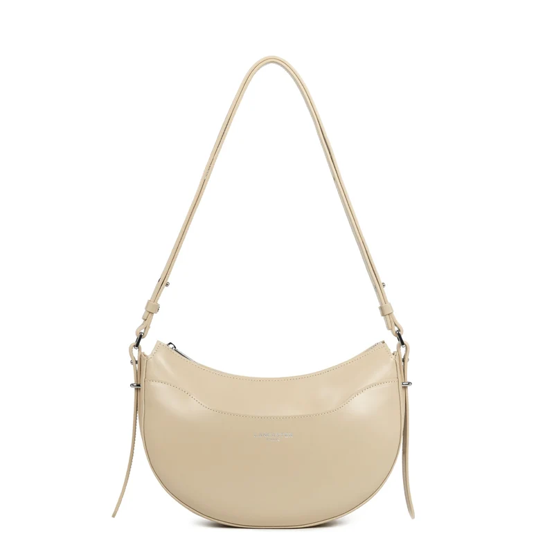 Lancaster Sac demi lune Zippé Suave Ace Beige