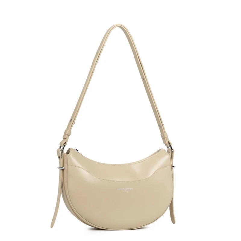 Lancaster Sac demi lune Zippé Suave Ace Beige