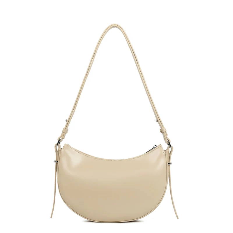 Lancaster Sac demi lune Zippé Suave Ace Beige