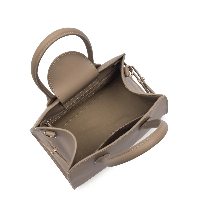 Lancaster Sac à main A rabat aimanté S Donna Hopper Praline