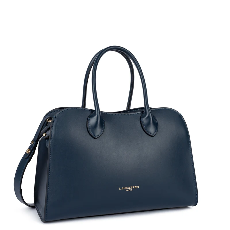 Lancaster Sac à main Zippé M Donna Hopper Bleu Foncé