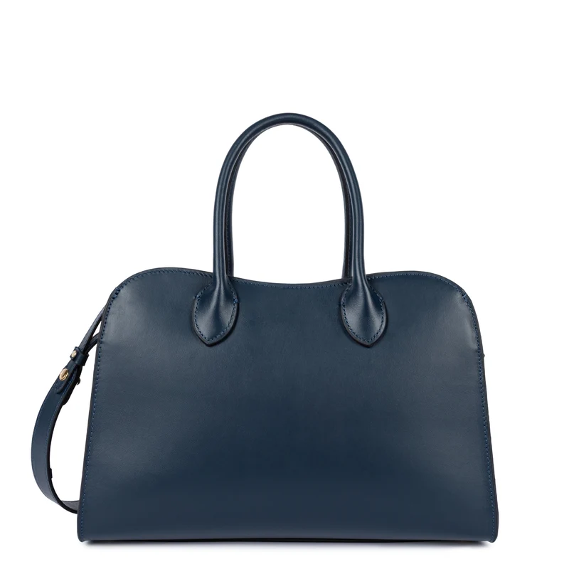 Lancaster Sac à main Zippé M Donna Hopper Bleu Foncé