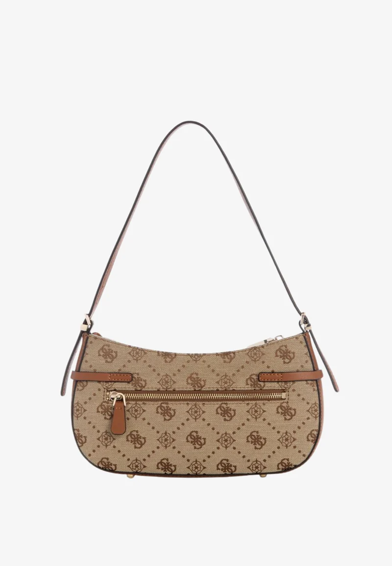Guess Sac Bandoulière Melinda Logo Tri Com Latte Logo