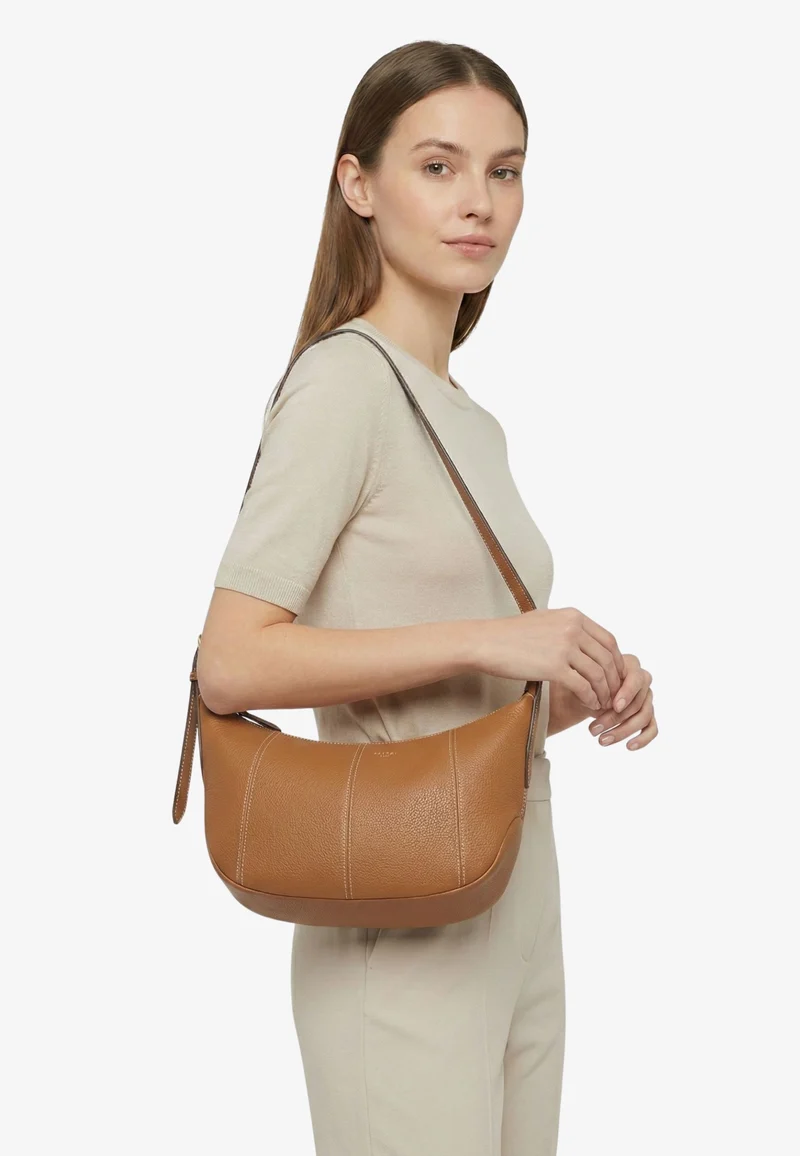 Lancel Sac Bandoulière Victoire Camel Femme