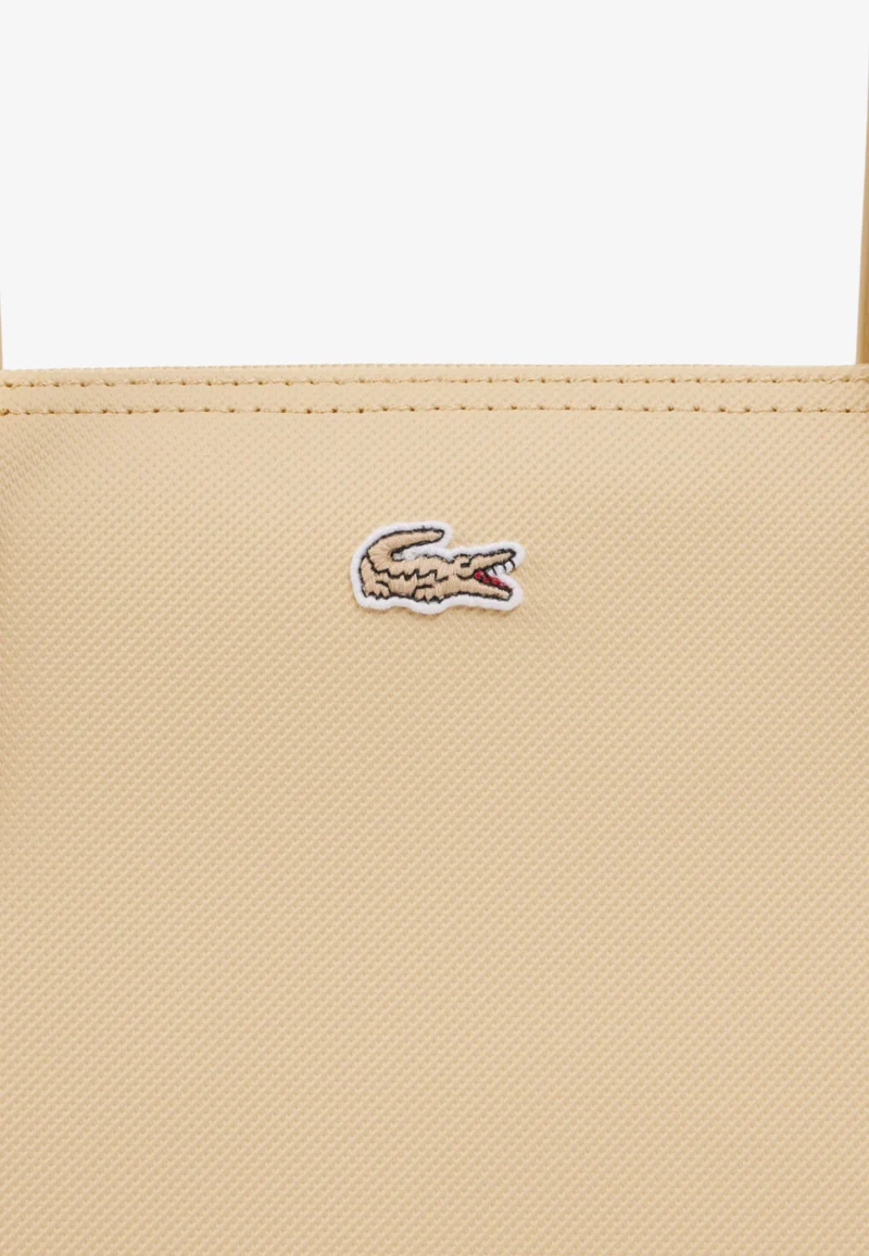 Lacoste Sac Cabas Femme L.12.12 Concept Jaune/Beige