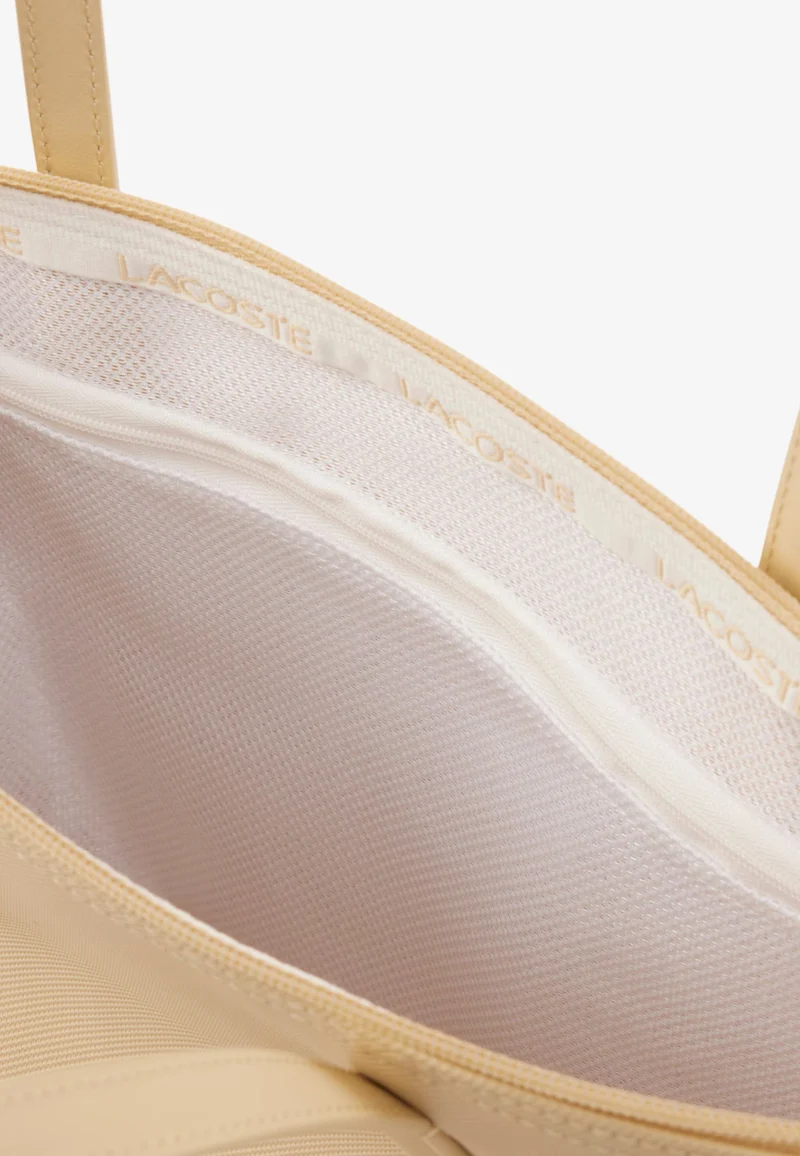 Lacoste Sac Cabas Femme L.12.12 Concept Jaune/Beige