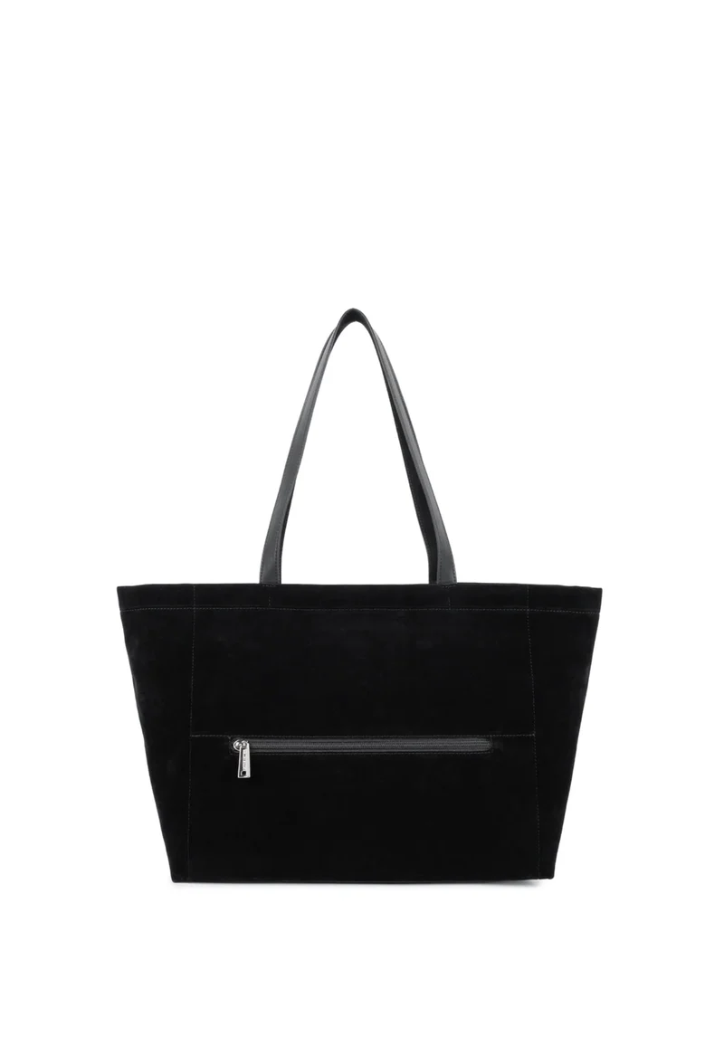 Lancaster Sac cabas épaule Zippé L Suédine KBA Noir