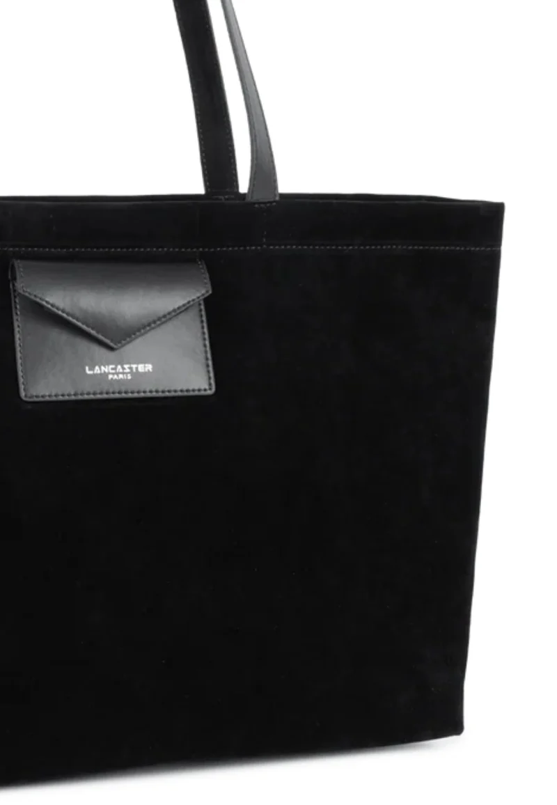 Lancaster Sac cabas épaule Zippé L Suédine KBA Noir