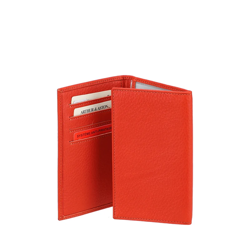 Arthur & Aston Portefeuilles Mixte, Homme, Femme Orange