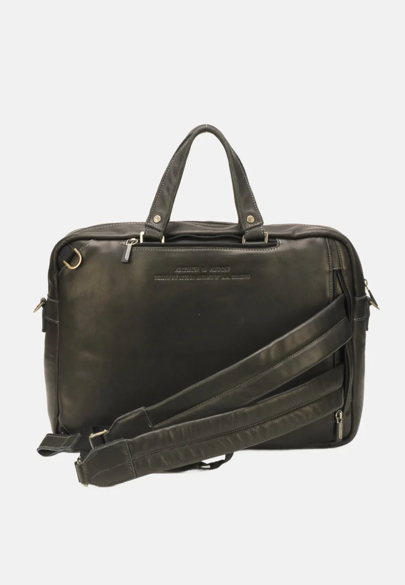 Arthur & Aston Porte Document Homme Noir