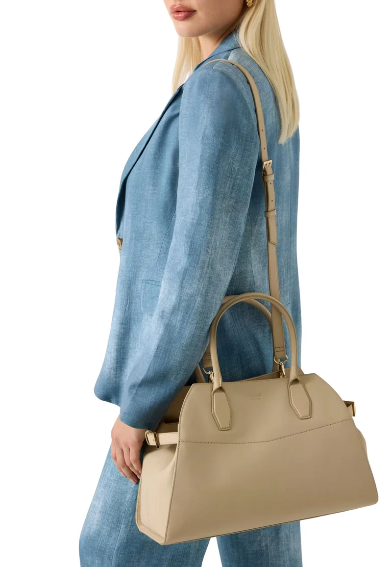 Guess Sac Bandoulière Yulia Small Satchel Sand