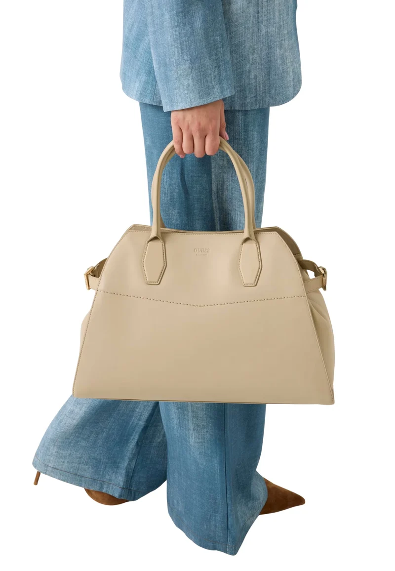 Guess Sac Bandoulière Yulia Small Satchel Sand