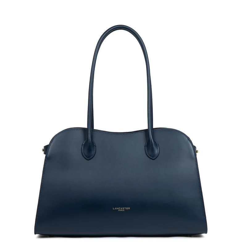Lancaster Sac cabas épaule Zippé L Donna Hopper Bleu Foncé