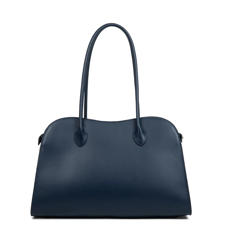 Lancaster Sac cabas épaule Zippé L Donna Hopper Bleu Foncé