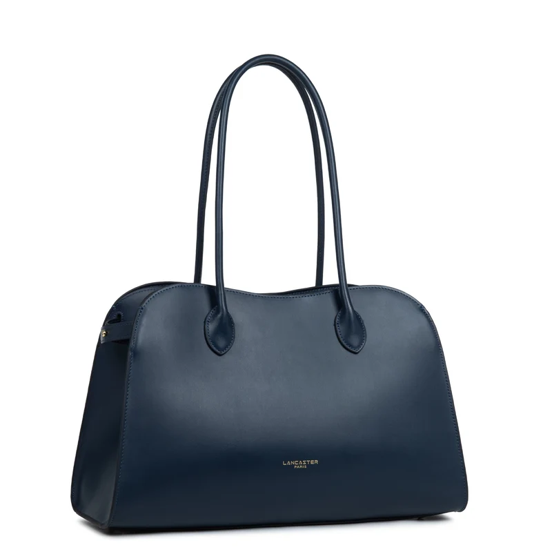 Lancaster Sac cabas épaule Zippé L Donna Hopper Bleu Foncé
