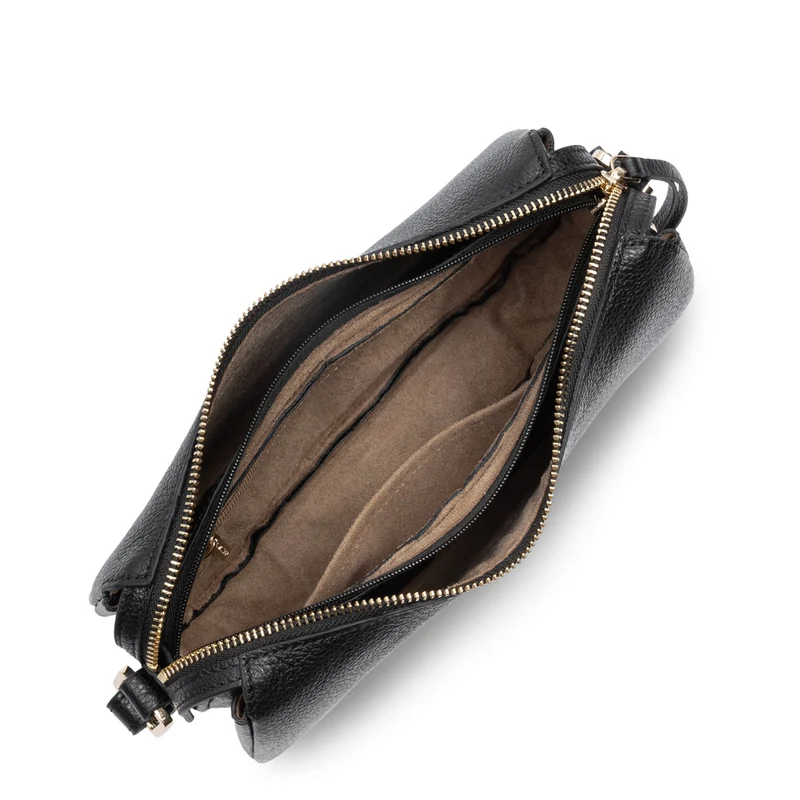 Lancaster Sac besace Zippé S Dune Noir