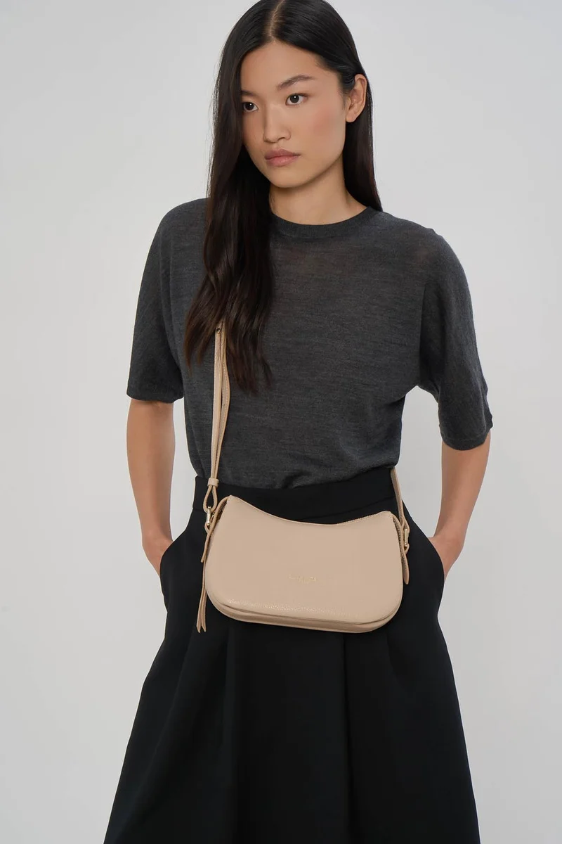 Lancaster Sac besace S Dune Beige Foncé