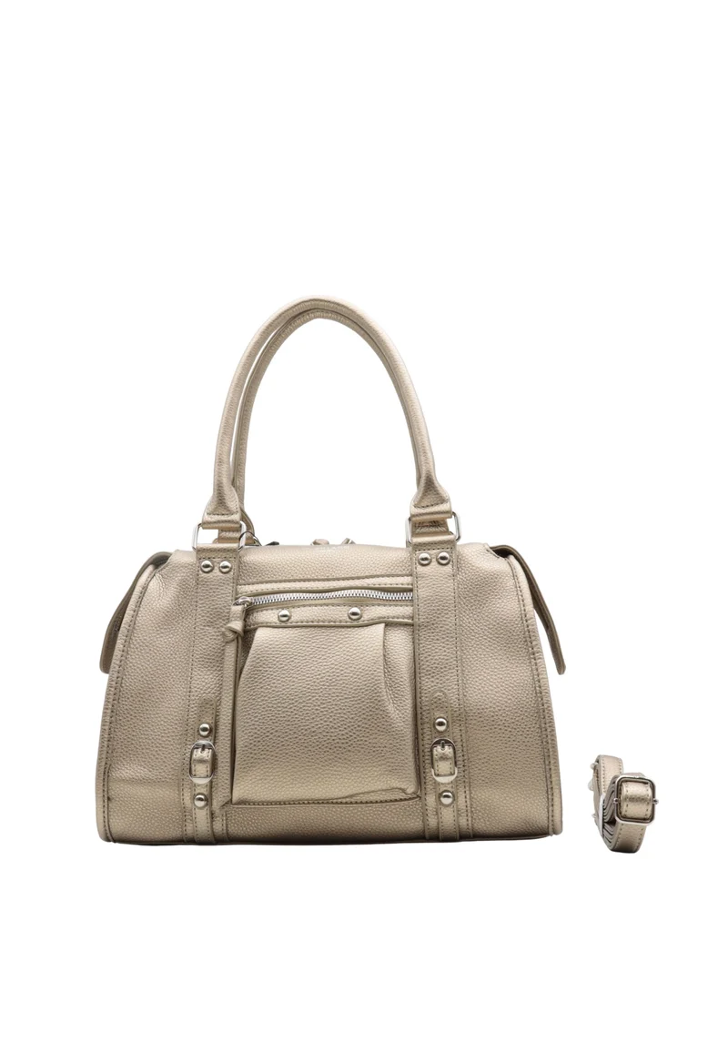 FLORA AND CO Sac Shopping Flora & Co Taupe Metal