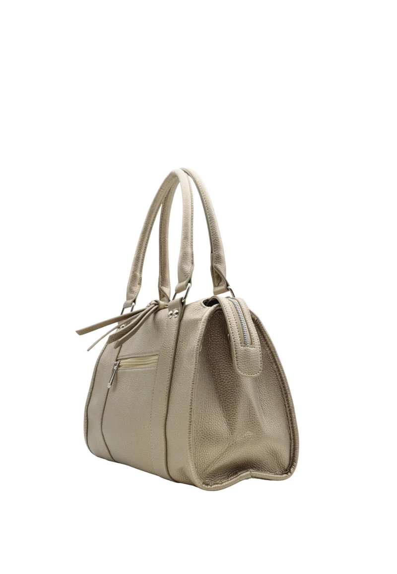 FLORA AND CO Sac Shopping Flora & Co Taupe Metal