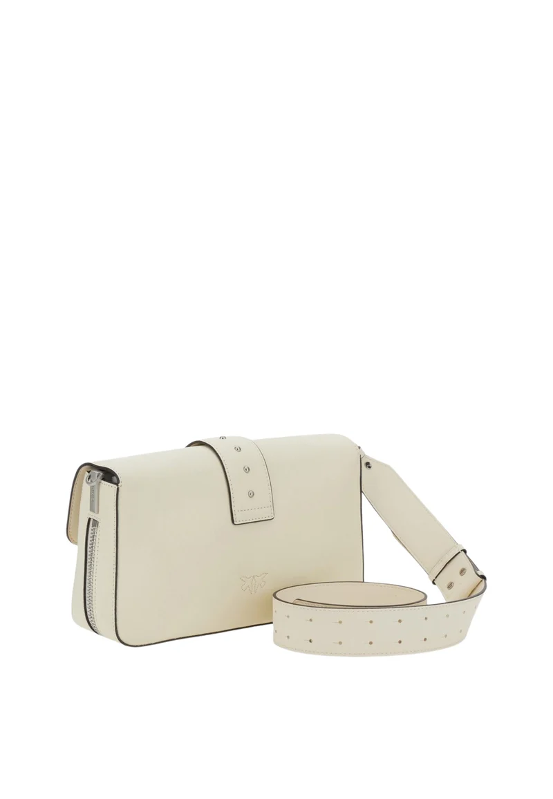 Pinko Sacs à main Love One Slouchy Zip Classic V Blanc