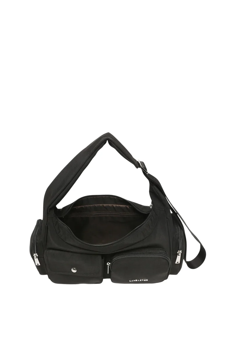 Lancaster Sac besace Zippé Basic Pocket Noir