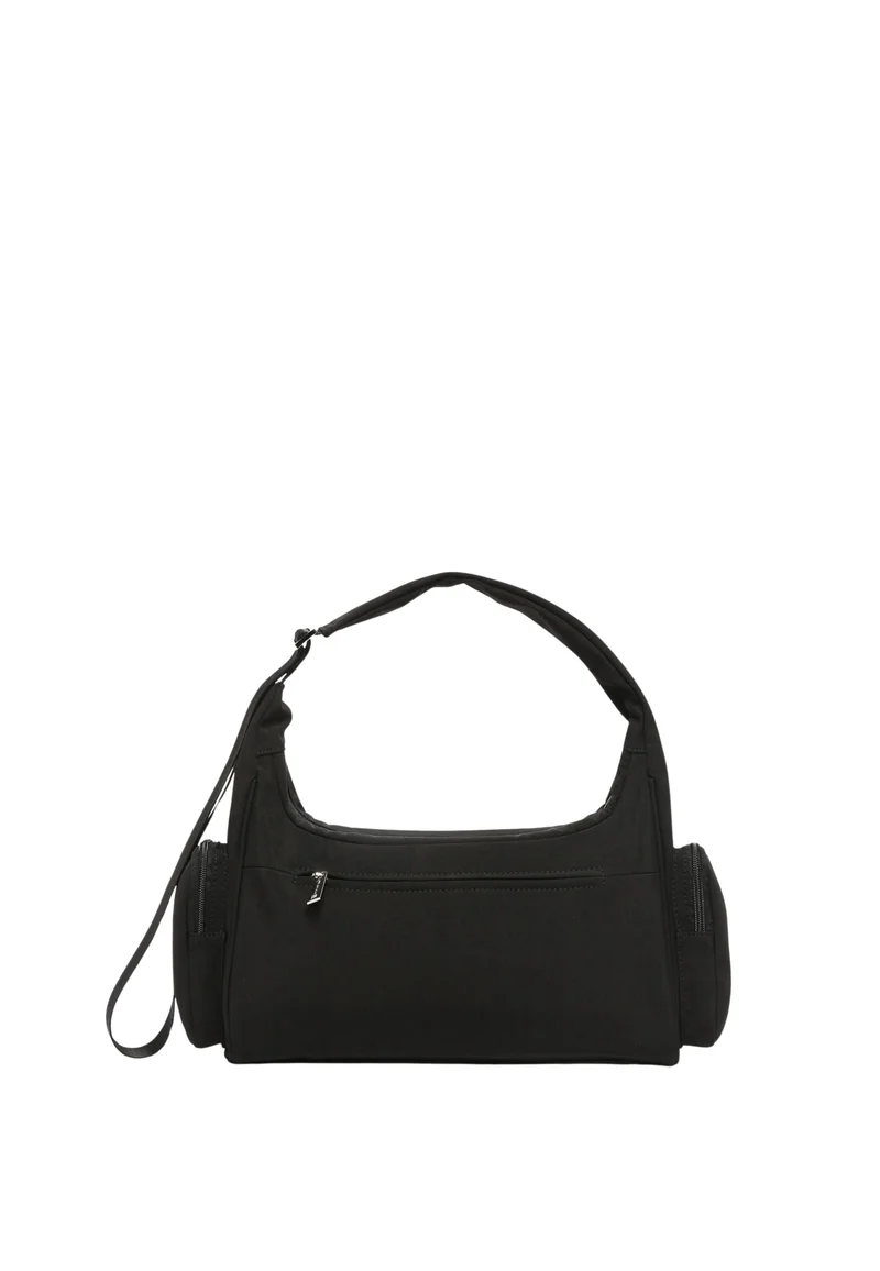 Lancaster Sac besace Zippé Basic Pocket Noir