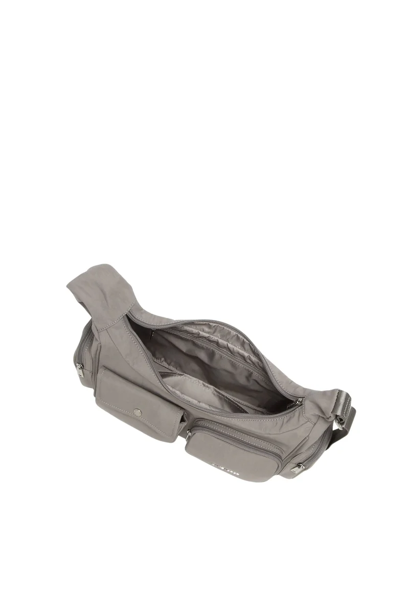 Lancaster Sac besace Zippé Basic Pocket Galet Fonce