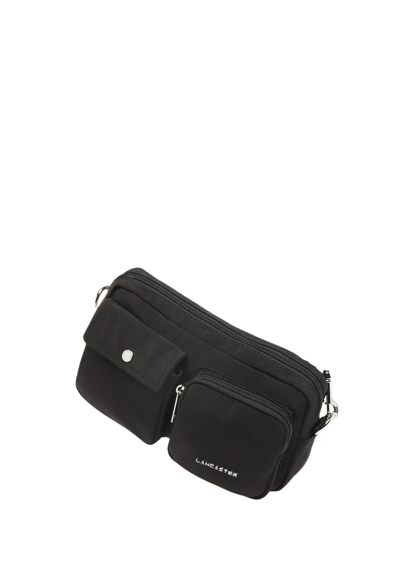 Lancaster Sac trotteur Zippé Basic Pocket Noir