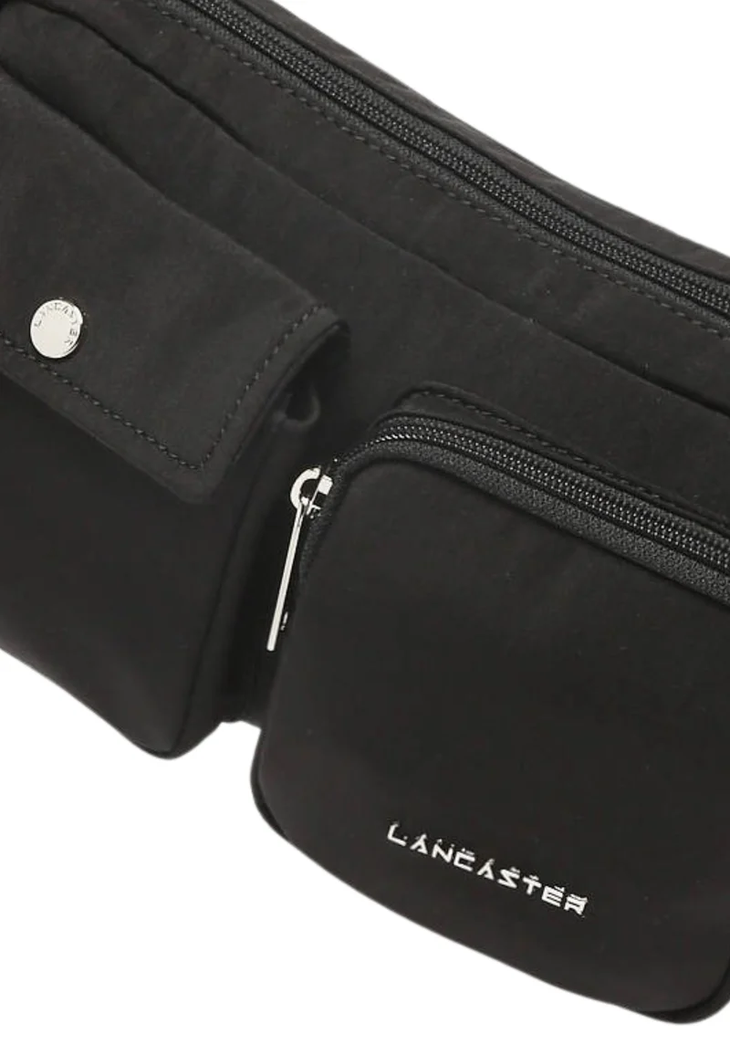 Lancaster Sac trotteur Zippé Basic Pocket Noir