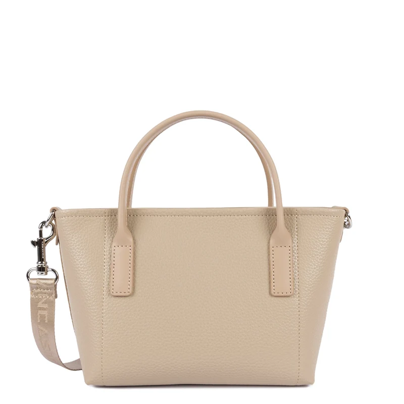 Lancaster Sac cabas main Zippé Maya Double KBA Beige Foncé
