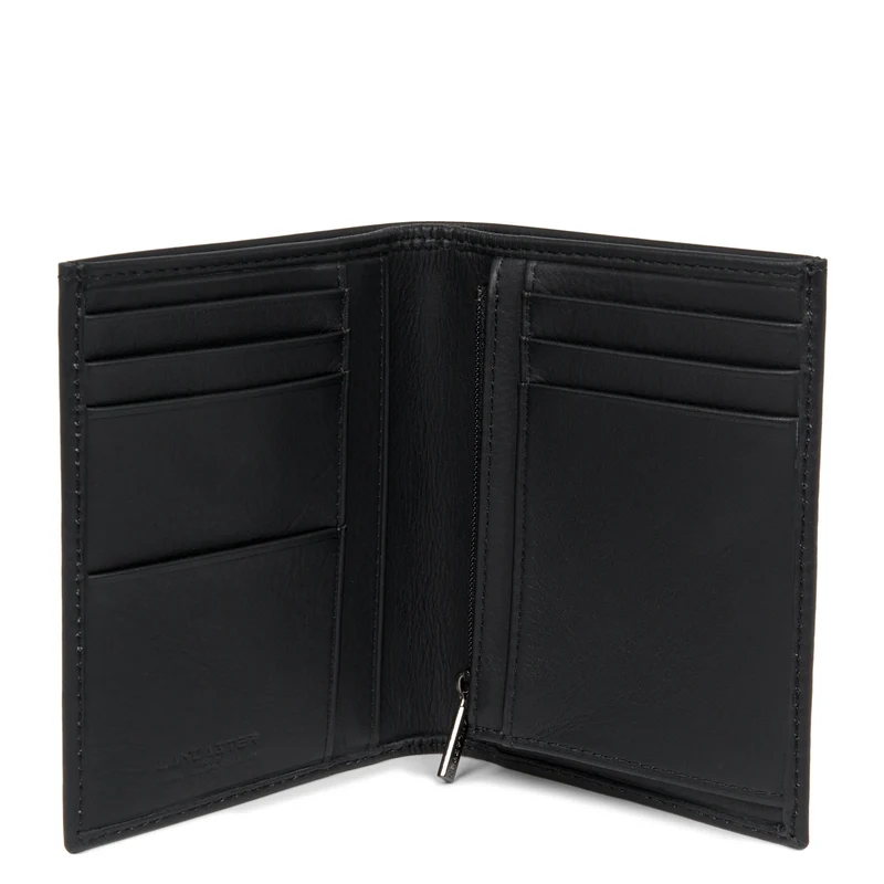 Lancaster Portefeuille Pliée M Soft Vintage Homme Noir