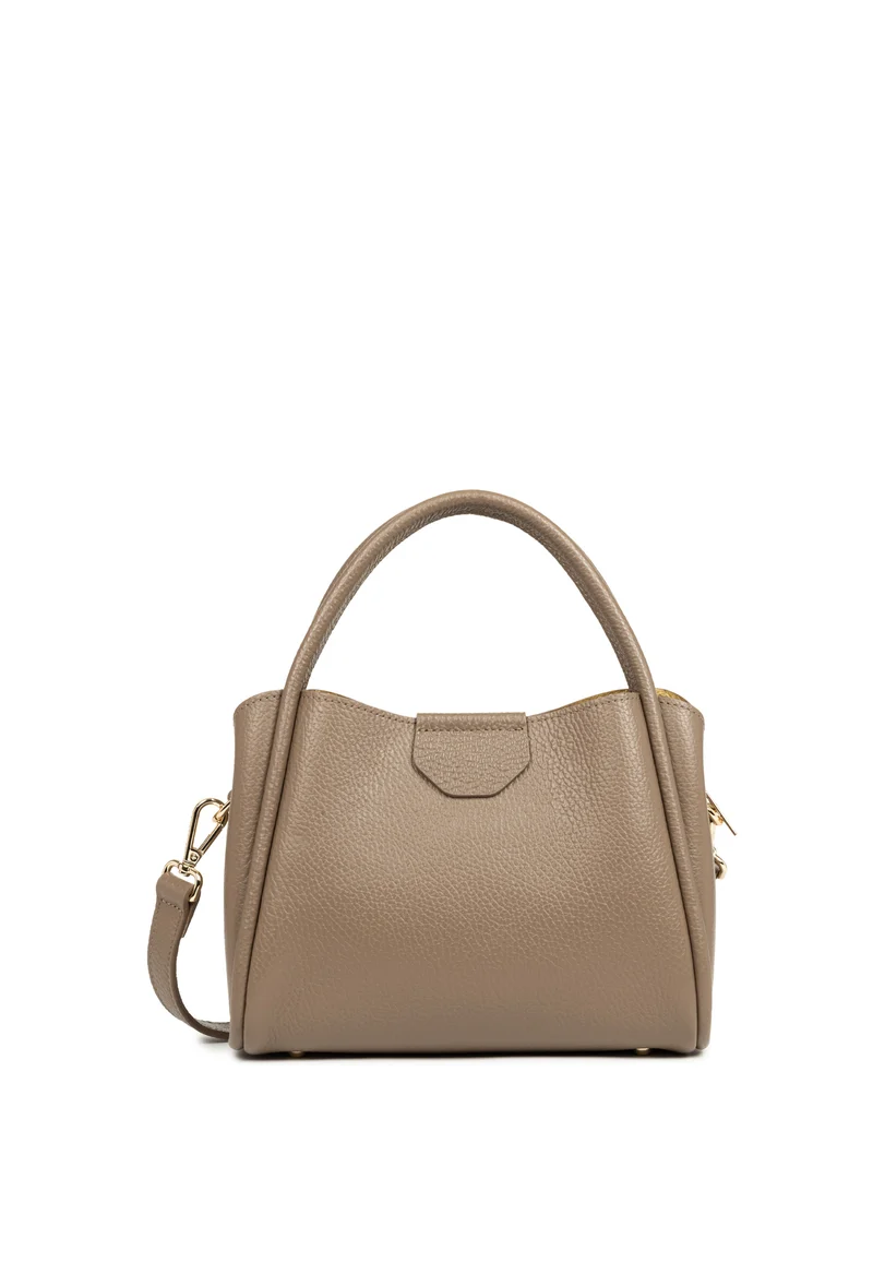 Lancaster Sac à main Aimantée S Ida Double Taupe - In - Or