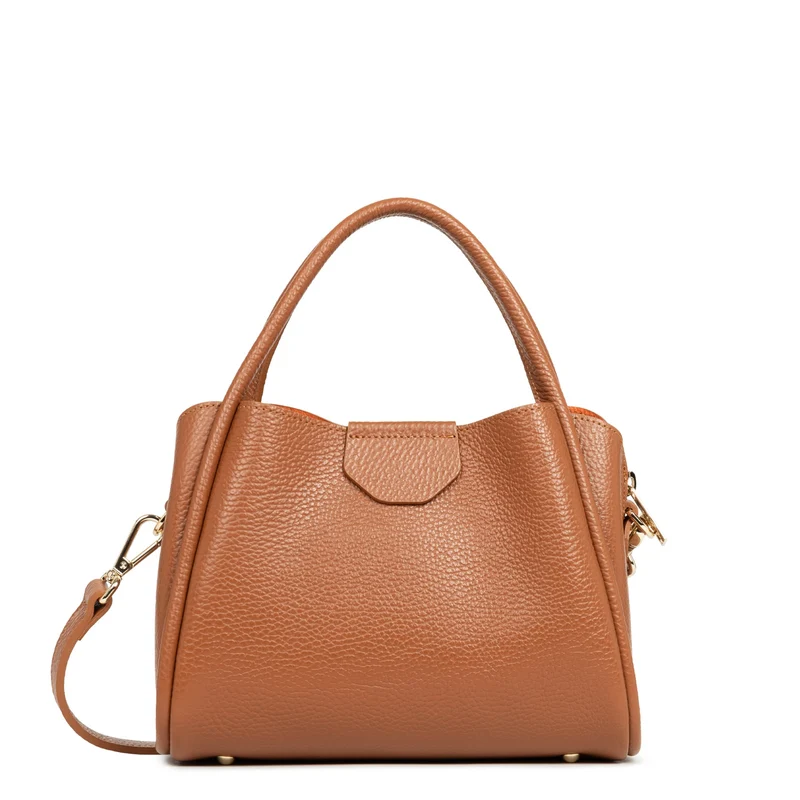 Lancaster Sac à main Aimantée S Ida Double Camel - In - Orange