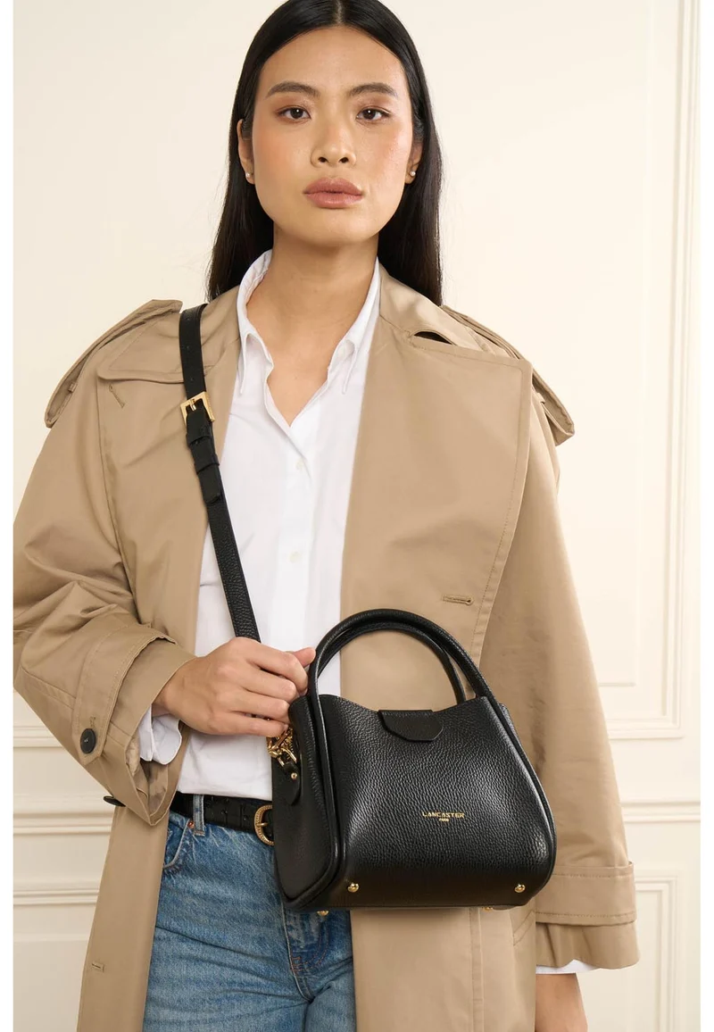 Lancaster Sac à main Aimantée S Ida Double Noir - In - Nude