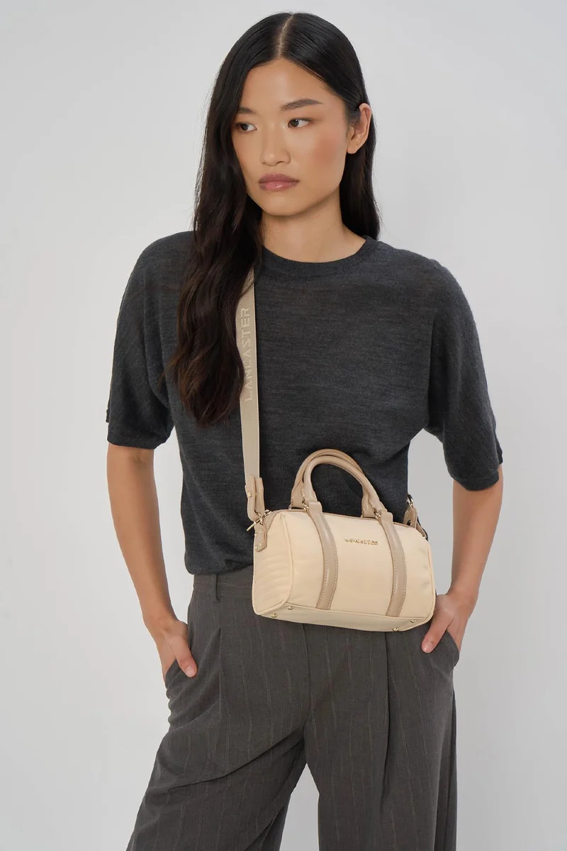 Lancaster Sac polochon Zippé S Basic Ana Beige