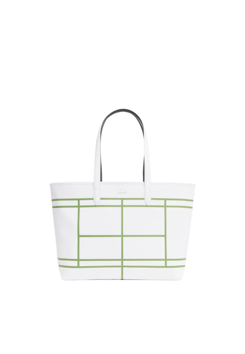 Lacoste Sac cabas Anna zippé réversible Blanc