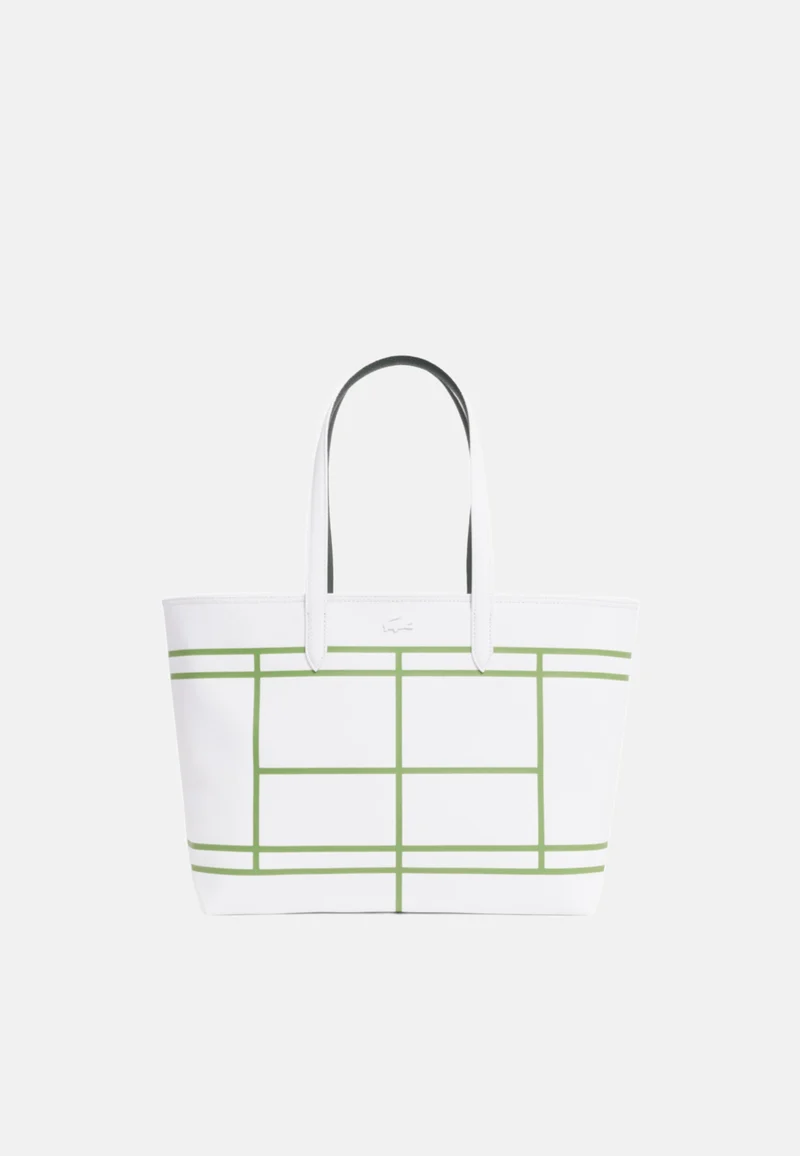 Lacoste Sac cabas Anna zippé réversible Blanc