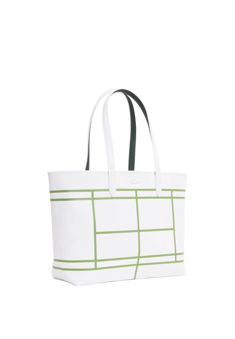 Lacoste Sac cabas Anna zippé réversible Blanc
