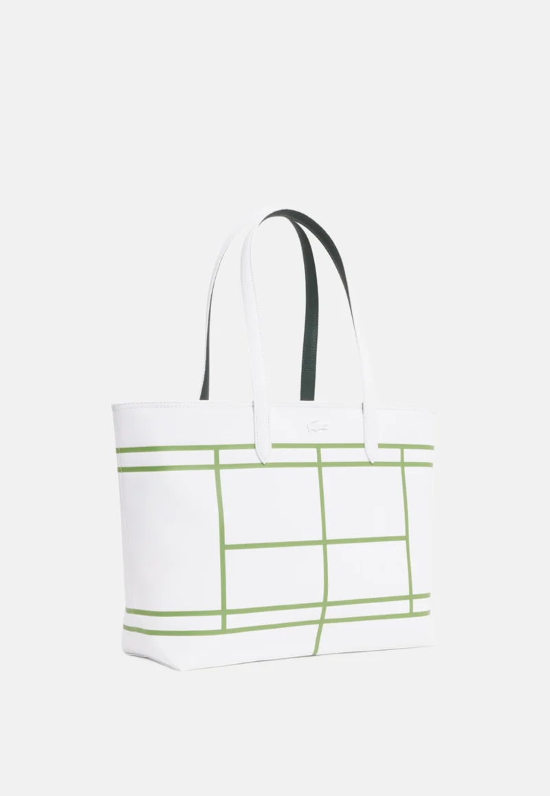 Lacoste Sac cabas Anna zippé réversible Blanc