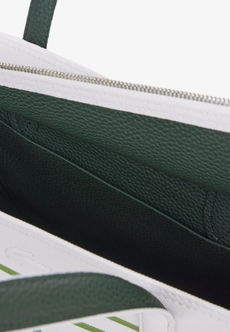 Lacoste Sac cabas Anna zippé réversible Blanc