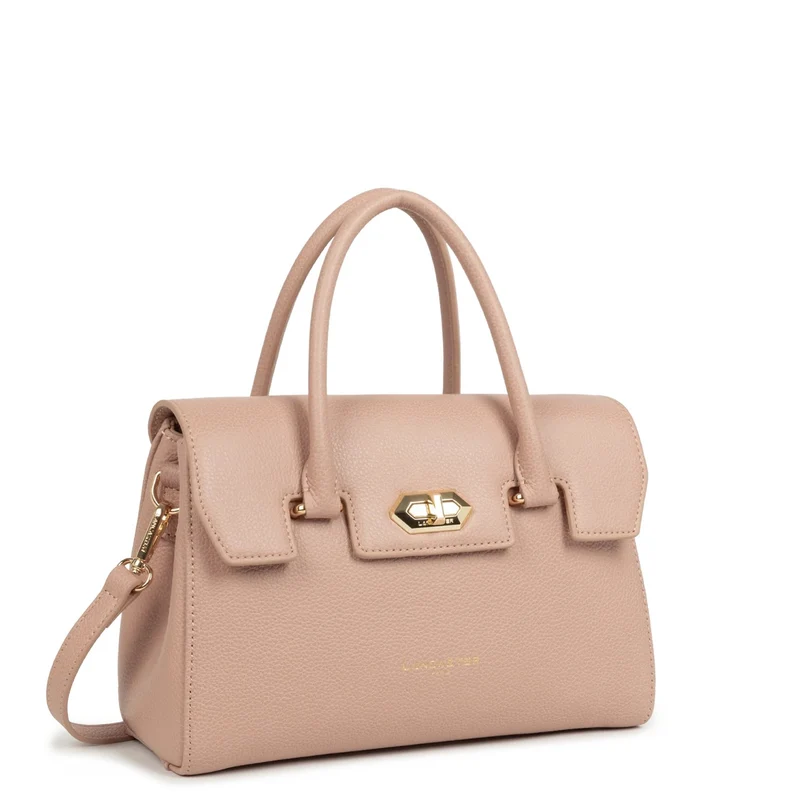 Lancaster Sac à main A rabat avec fermoir S Milano Cosmos Nude